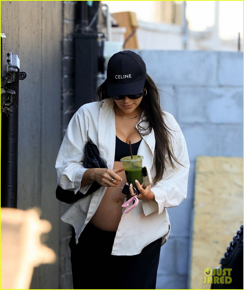 Pregnant Shay Mitchell Wears Sports Bra to Appointment in Beverly
