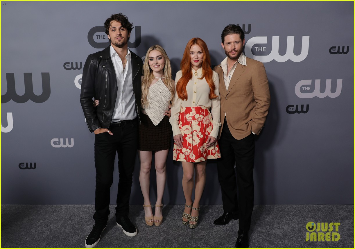 meg donnelly drake rodger tease upcoming the winchesters series at cw upfronts 16