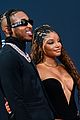 halle bailey ddg make red carpet debut at bet awards with chloe bailey 07