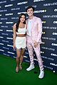 griffin johnson wears pink suit to diamond in the rough with samantha boscarino 02