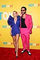 dylan obrien wears hot pink suit to not okay premiere with zoey deutch 13