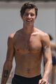 shawn mendes goes shirtless for walk with friends 04