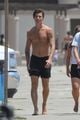 shawn mendes goes shirtless for walk with friends 19