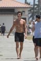 shawn mendes goes shirtless for walk with friends 33