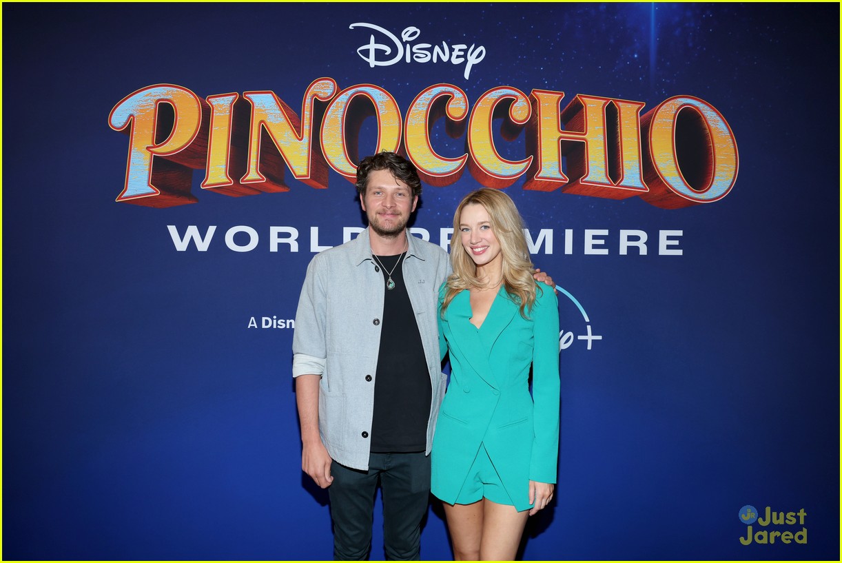 benjamin evan ainsworth joins pinocchio co stars at premiere 13