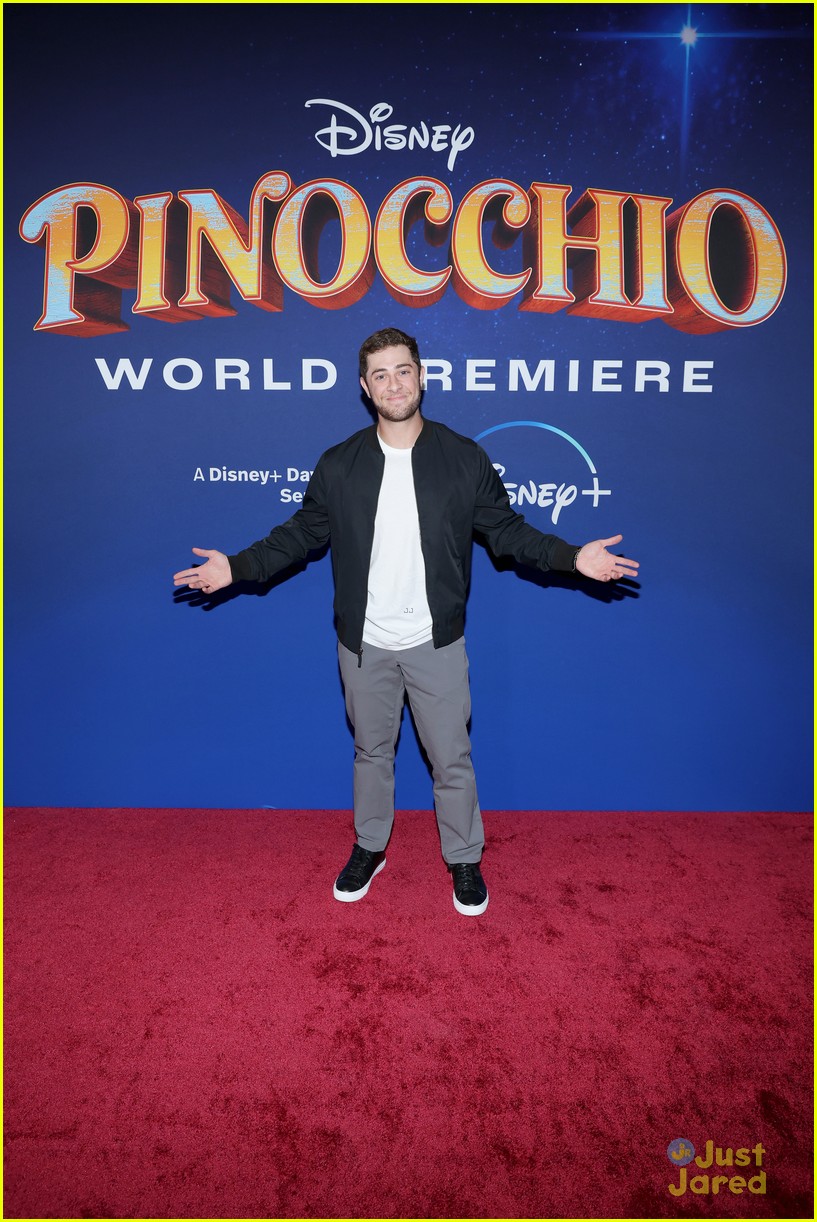 benjamin evan ainsworth joins pinocchio co stars at premiere 15