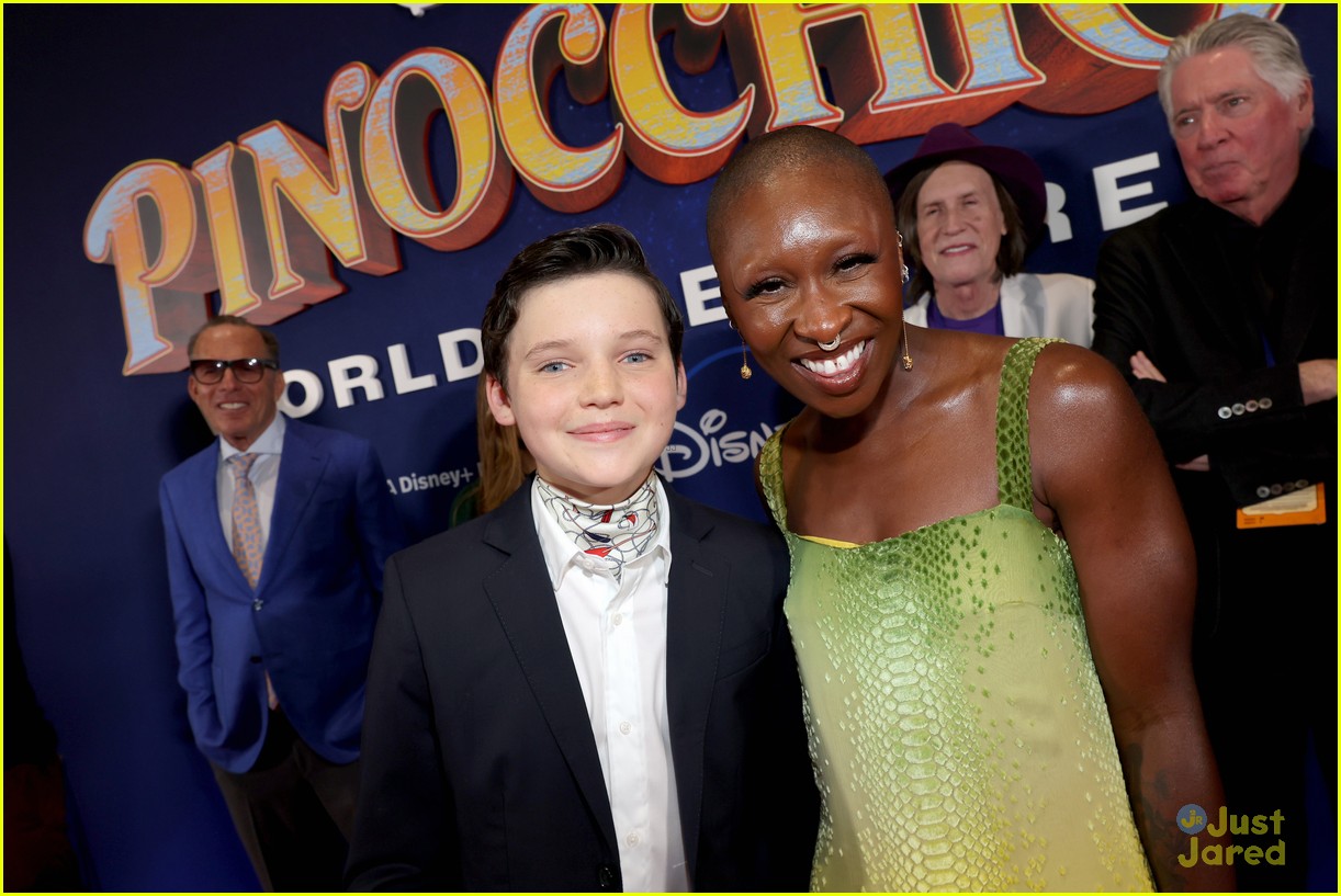 benjamin evan ainsworth joins pinocchio co stars at premiere 18