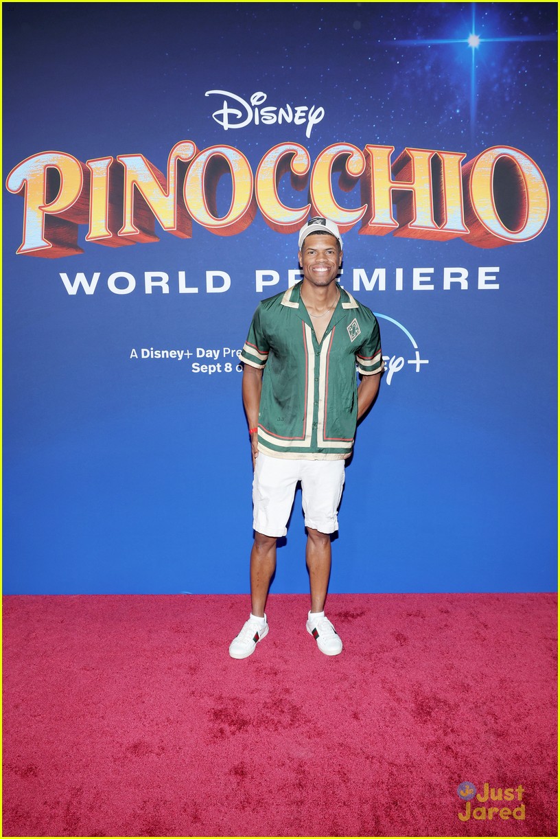 benjamin evan ainsworth joins pinocchio co stars at premiere 21