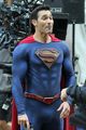 tyler hoechlin gets to work filming superman lois season 3 14