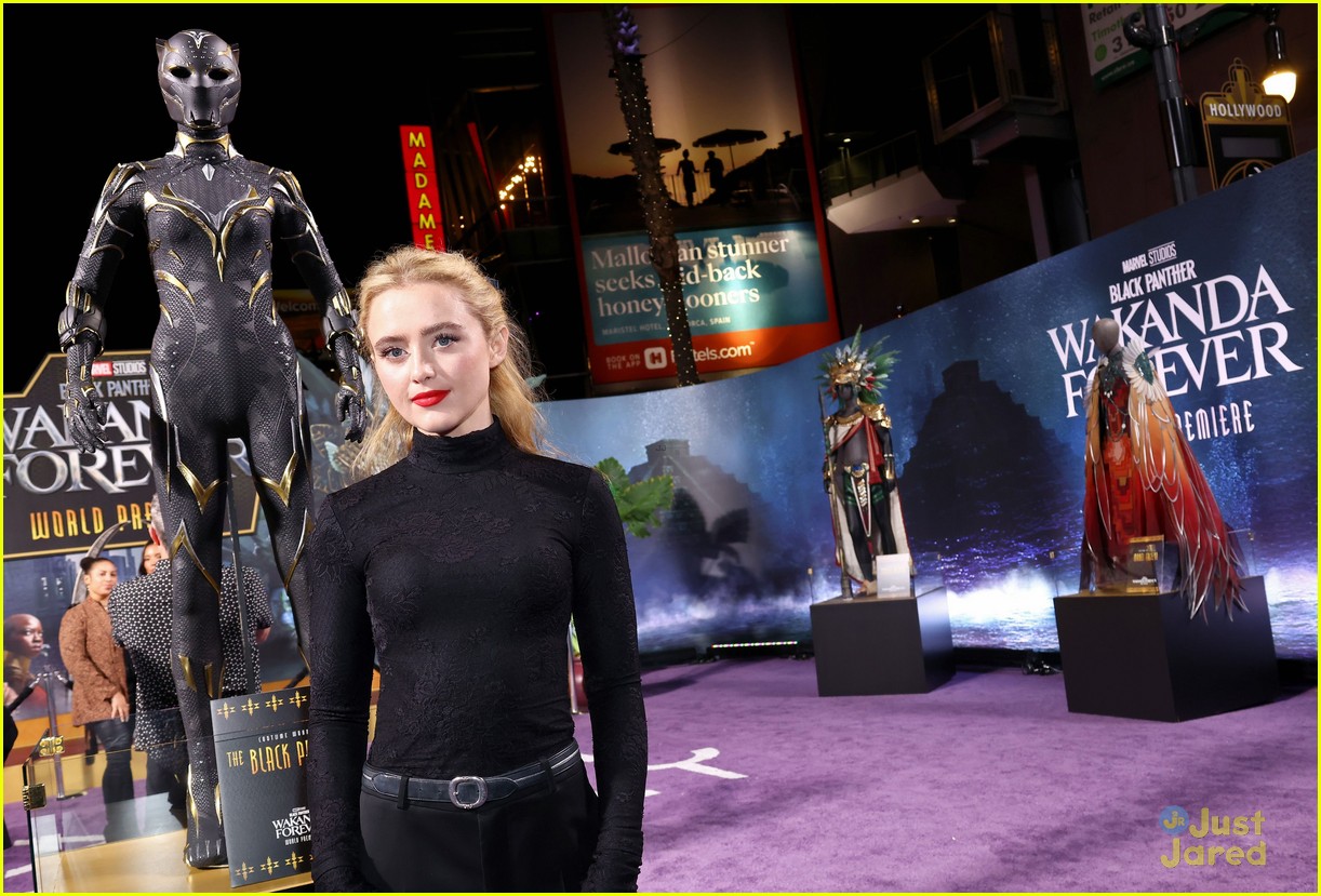 new marvel stars dominique thorne kathryn newton attend black panther premiere 16