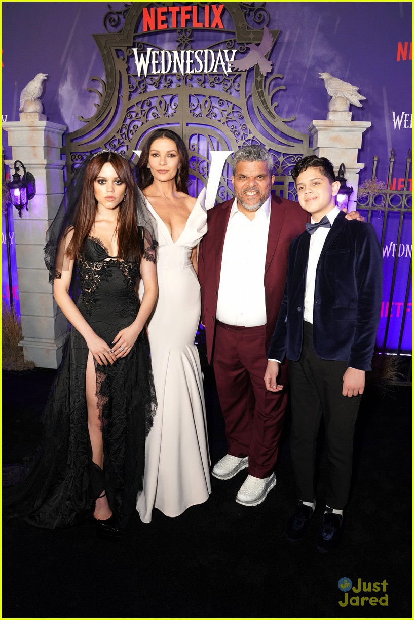 jenna ortega joins addams family at wednesday premiere 50