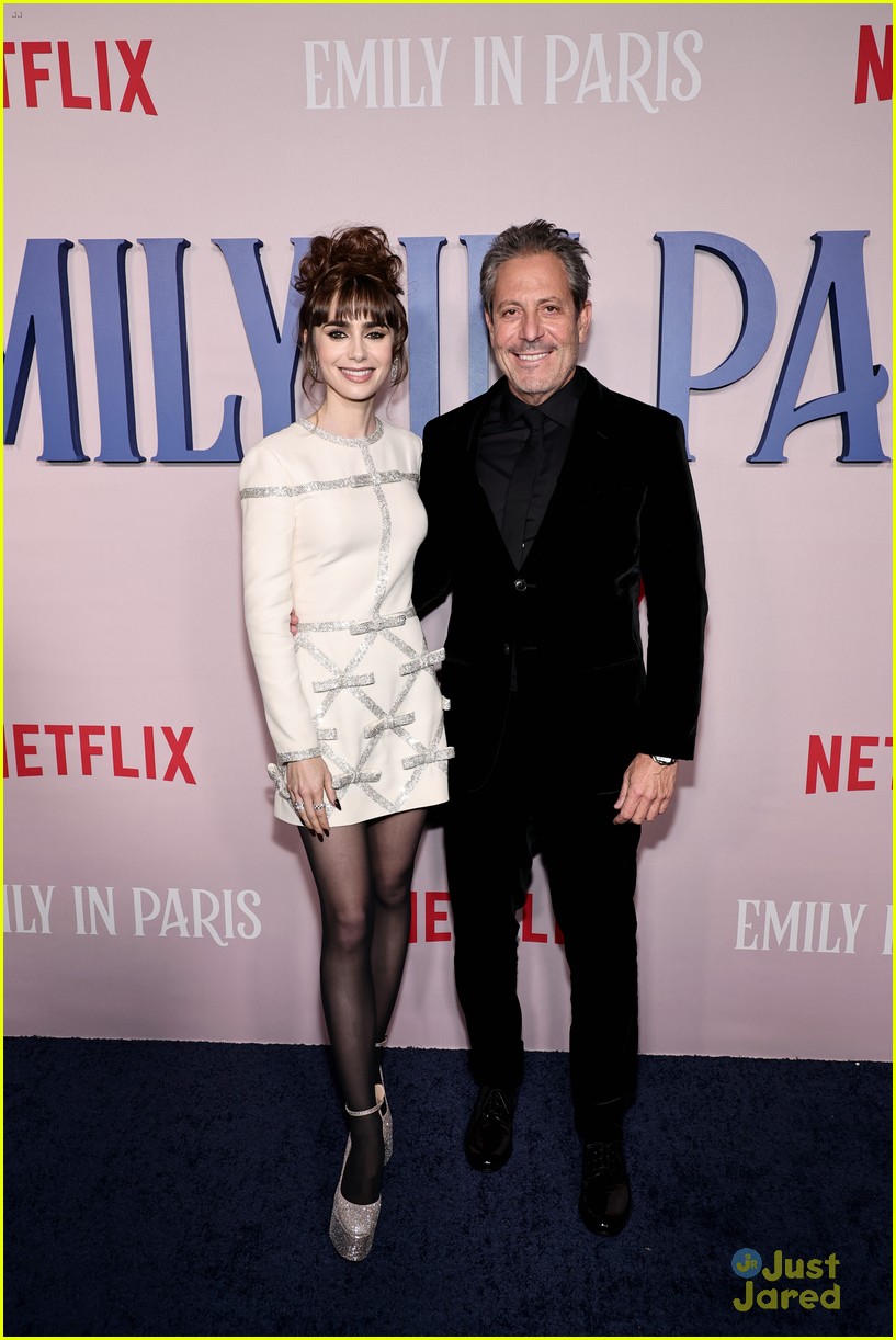 lily collins ashley park attend emily in paris screening at french consulate 34