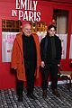 lily collins ashley park share cute moment at emily in paris premiere 39
