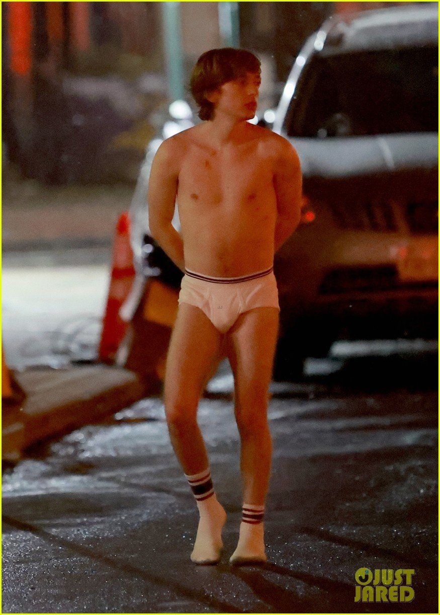 Austin Abrams Wears His Underwear While Filming His New Movie