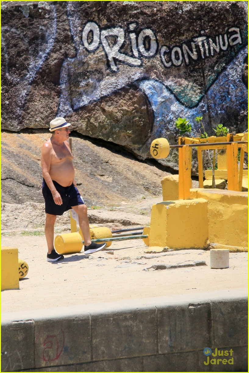 charlie gillespie owen patrick joyner get in shirtless workout at the beach 61