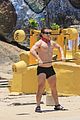 charlie gillespie owen patrick joyner get in shirtless workout at the beach 53