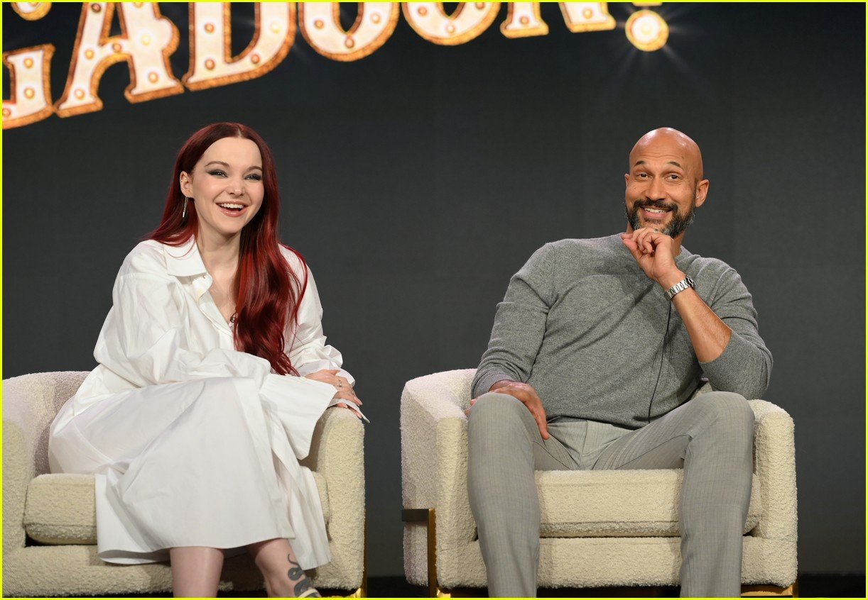 Dove Cameron Shows Off Red Hair At Schmigadoon Tca Panel Photo Photo Gallery