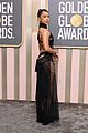 liza koshy wows with slicked hair lace dress at golden globes 05