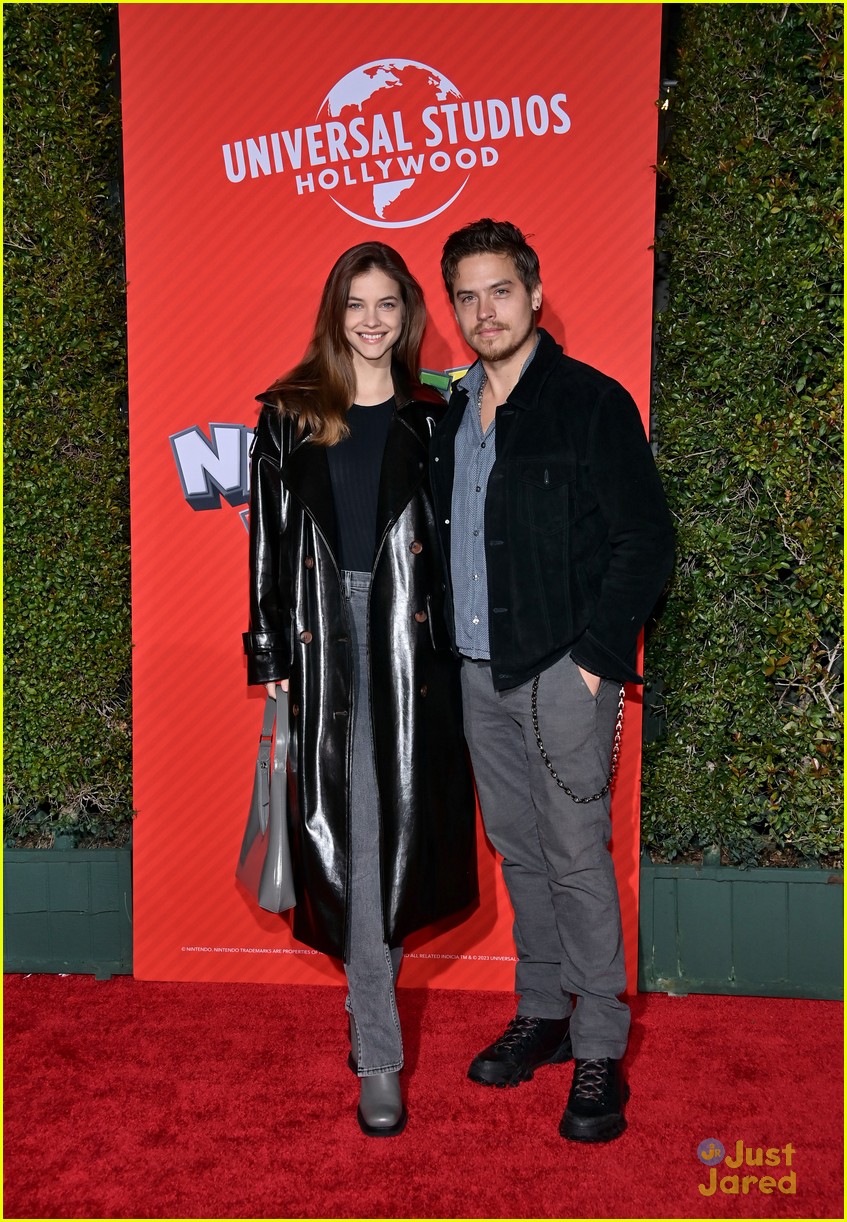 dylan sprouse barbara palvin attend super nintendo world opening 04