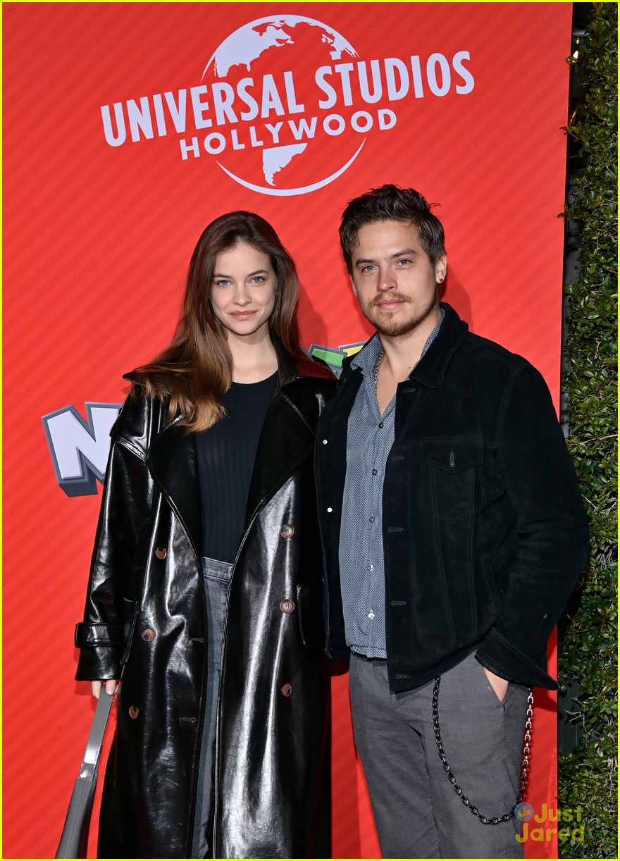 dylan sprouse barbara palvin attend super nintendo world opening 06
