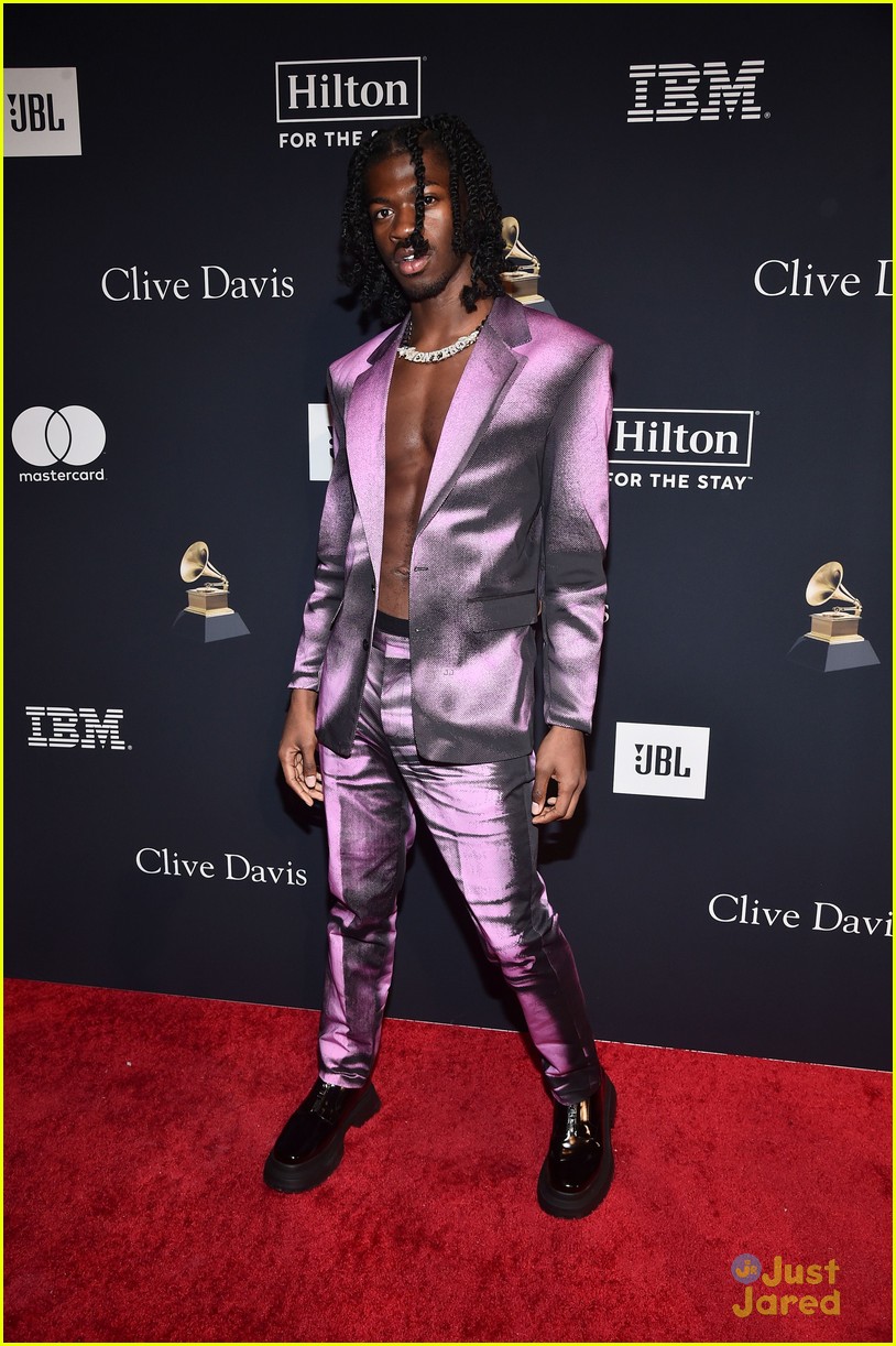 chloe halle meet up with lil nas x at pre grammy party 10