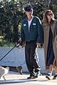 kaia gerber austin butler hold hands dog walk yoga class 04