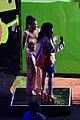 halle bailey awkwafina dunk melissa mccarthy in slime filled tank at kids choice awards 17