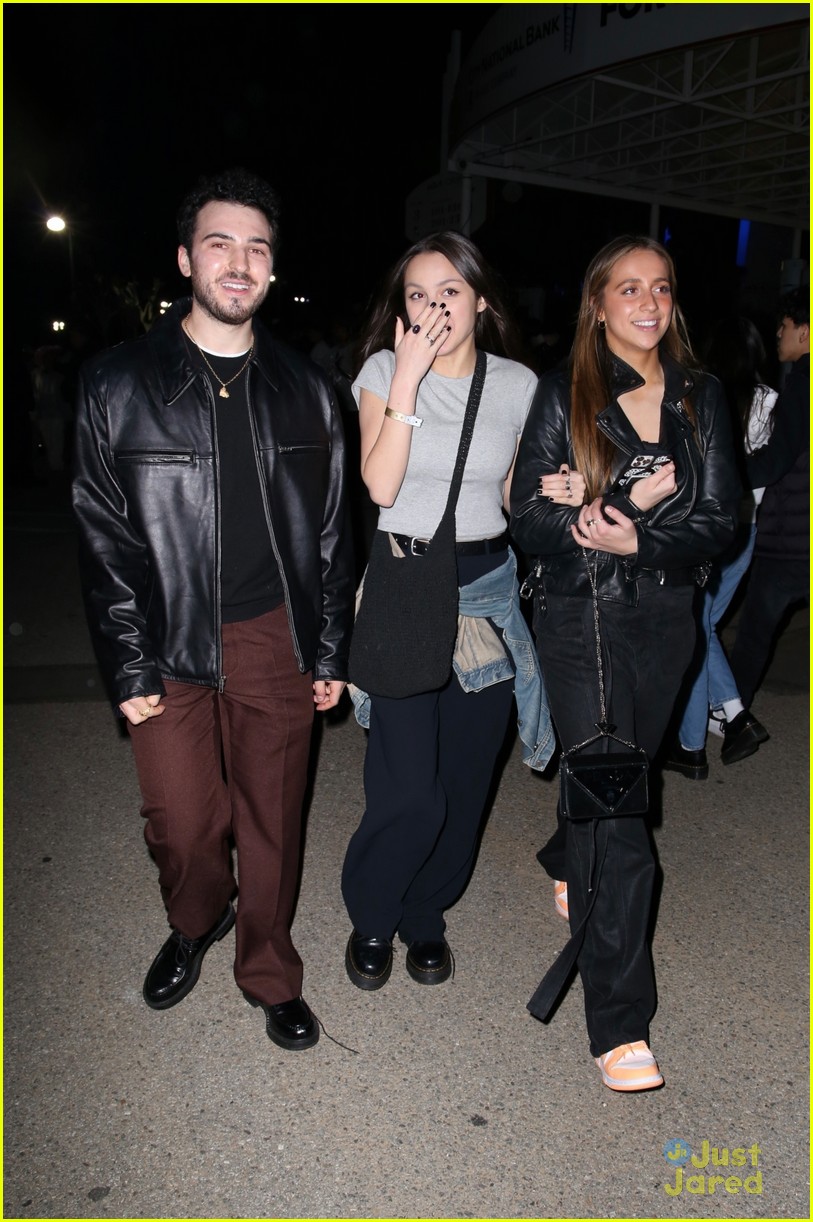olivia rodrigo tate mcrae link arms while leaving sza concert in los angeles 02