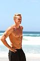 cody simpson shirtless beach cleanup 05