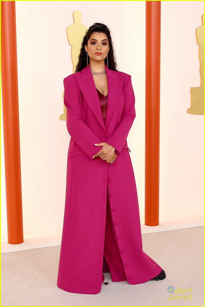 vanessa hudgens lilly singh drew afualo arrive to host oscars red carpet 01