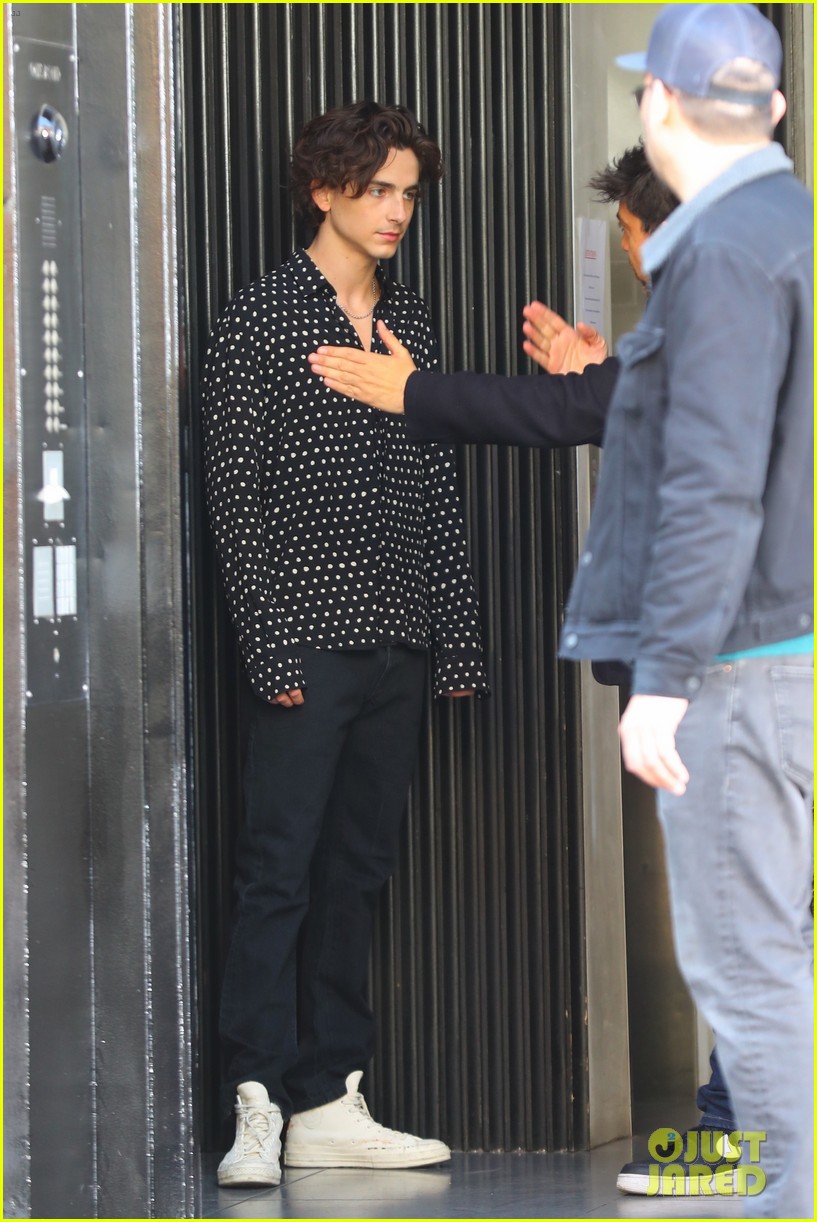 Timothee Chalamet Can Barely Contain His Smile While Getting Back To ...