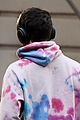 dylan obrien wears tie dye hoodie with bejeweled 22 on the back 02