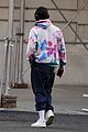 dylan obrien wears tie dye hoodie with bejeweled 22 on the back 05