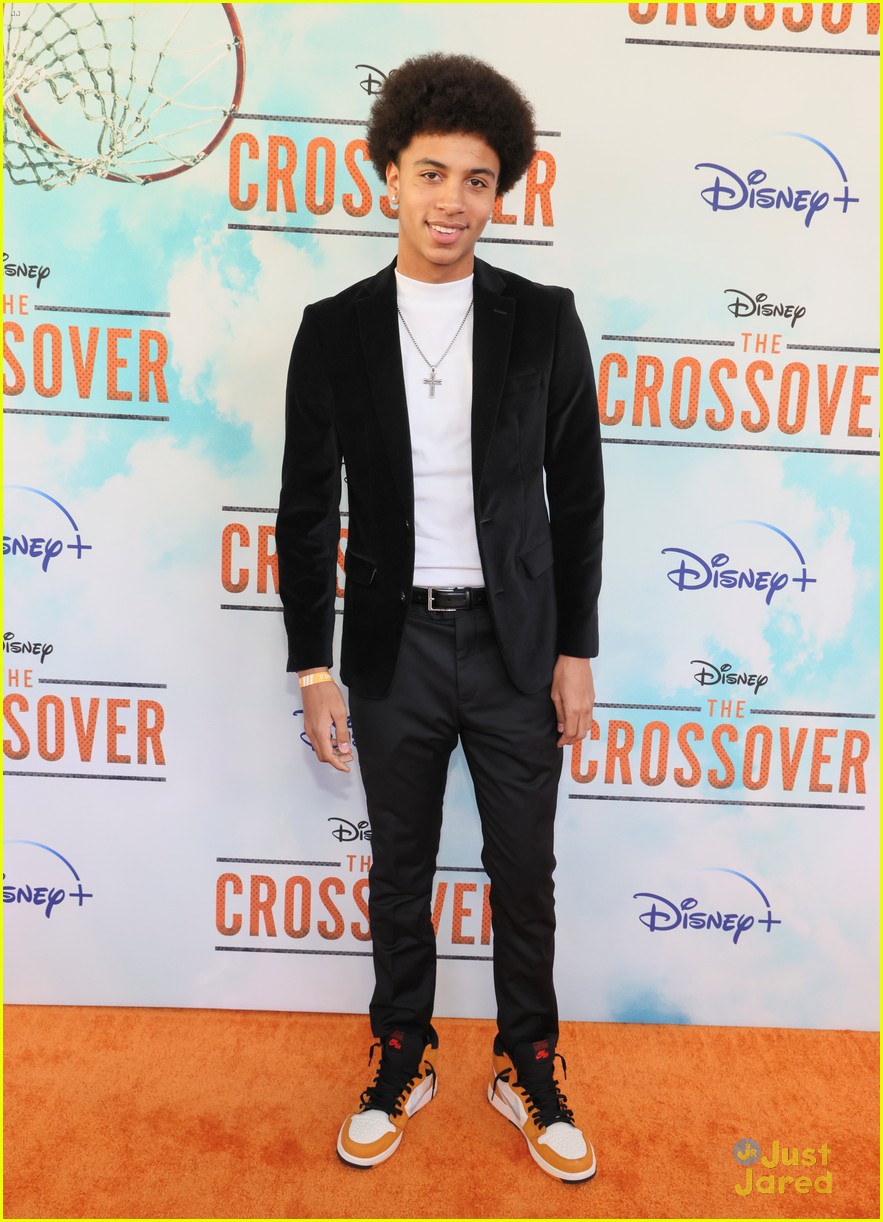 jalyn hall amir oneil hit orange carpet at the crossover premiere 14