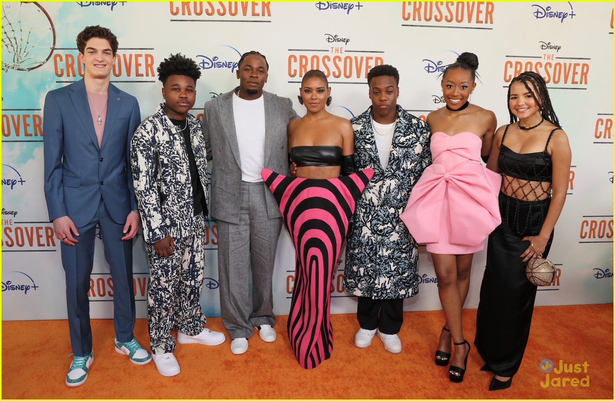 jalyn hall amir oneil hit orange carpet at the crossover premiere 33