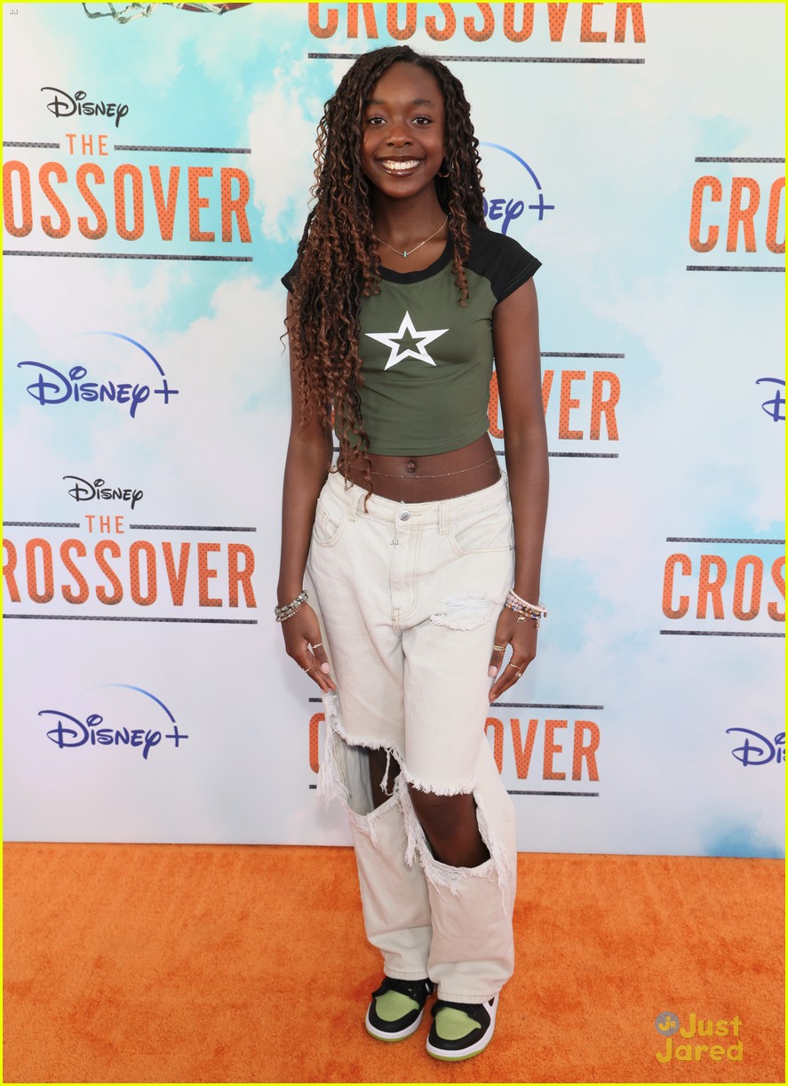 jalyn hall amir oneil hit orange carpet at the crossover premiere 43