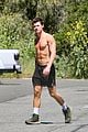 shawn mendes shirtless on hike 18