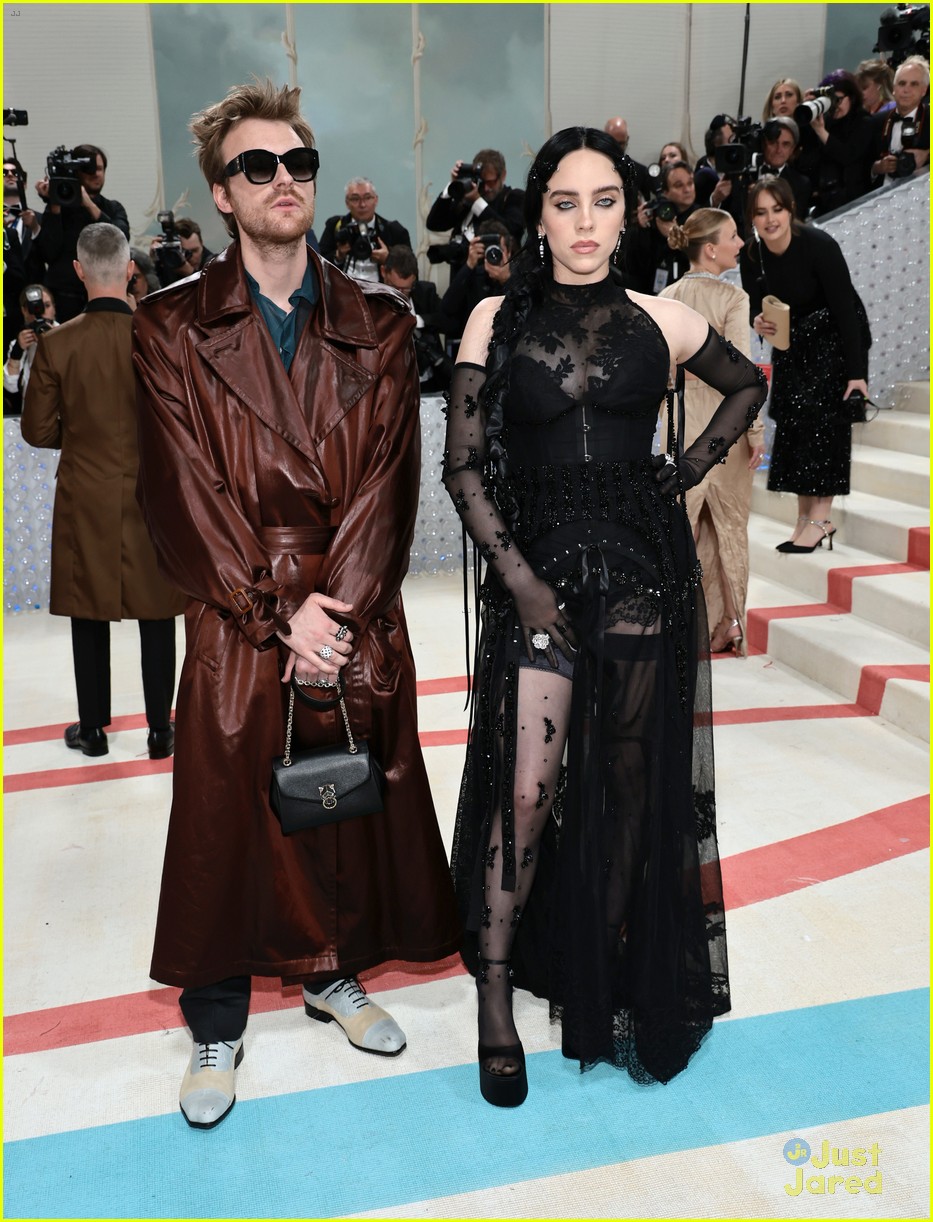 billie eilish goes sheer for met gala with brother finneas 01