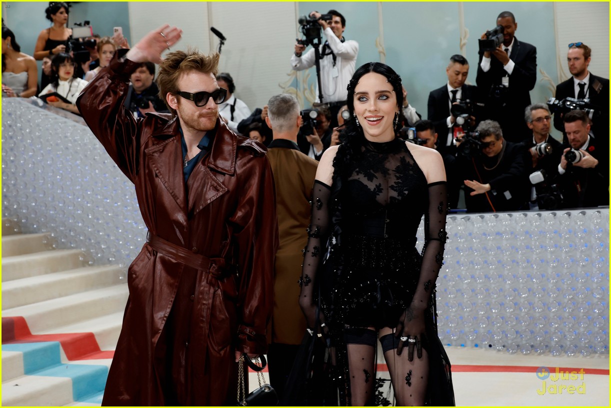 billie eilish goes sheer for met gala with brother finneas 03