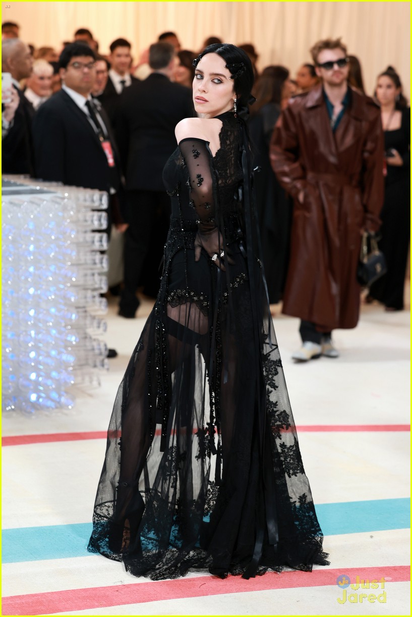 Billie Eilish Goes Sheer for Met Gala 2023 with Brother Finneas | Photo ...