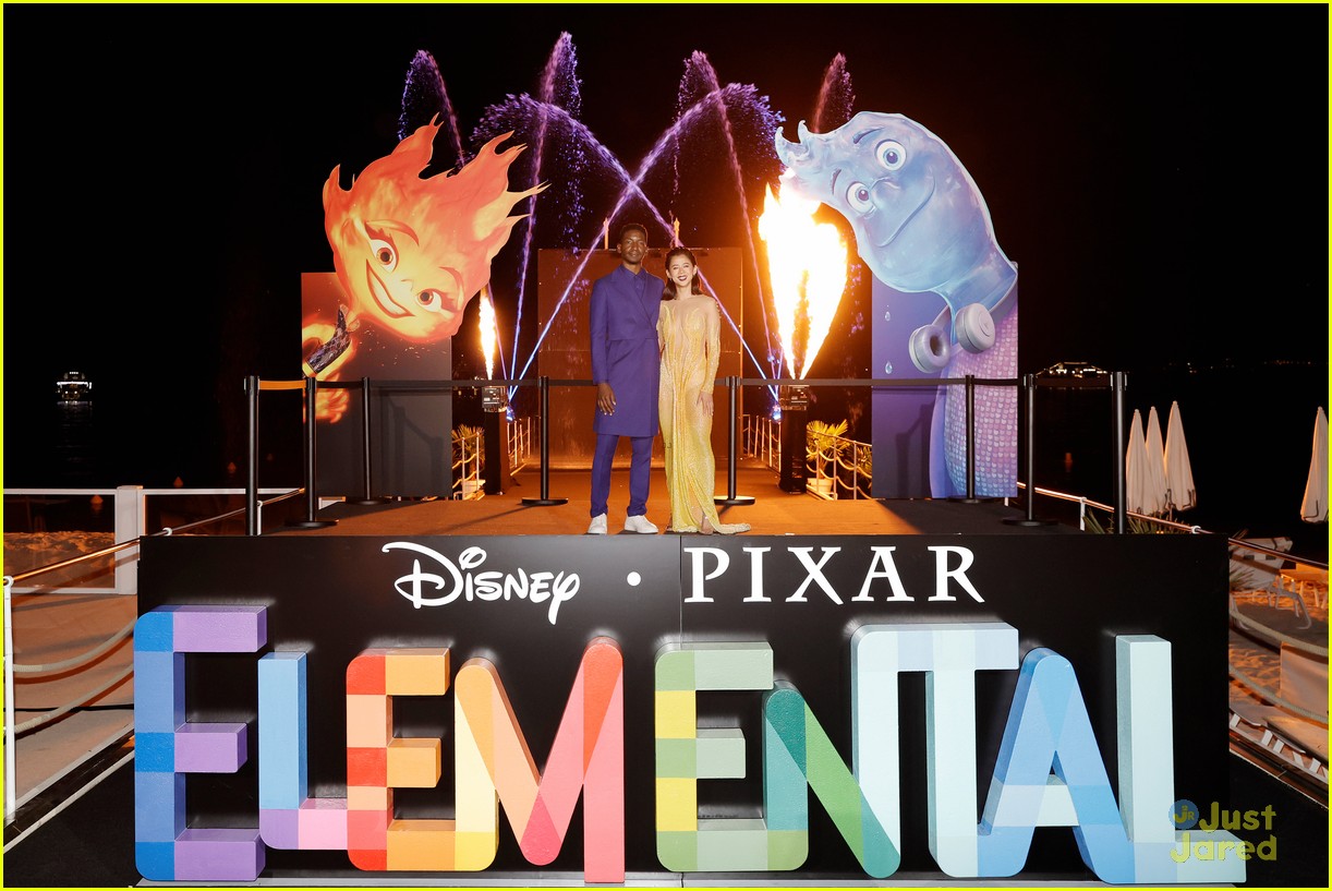 leah lewis mamoudou athie premiere new pixar film elemental at cannes film festival 07