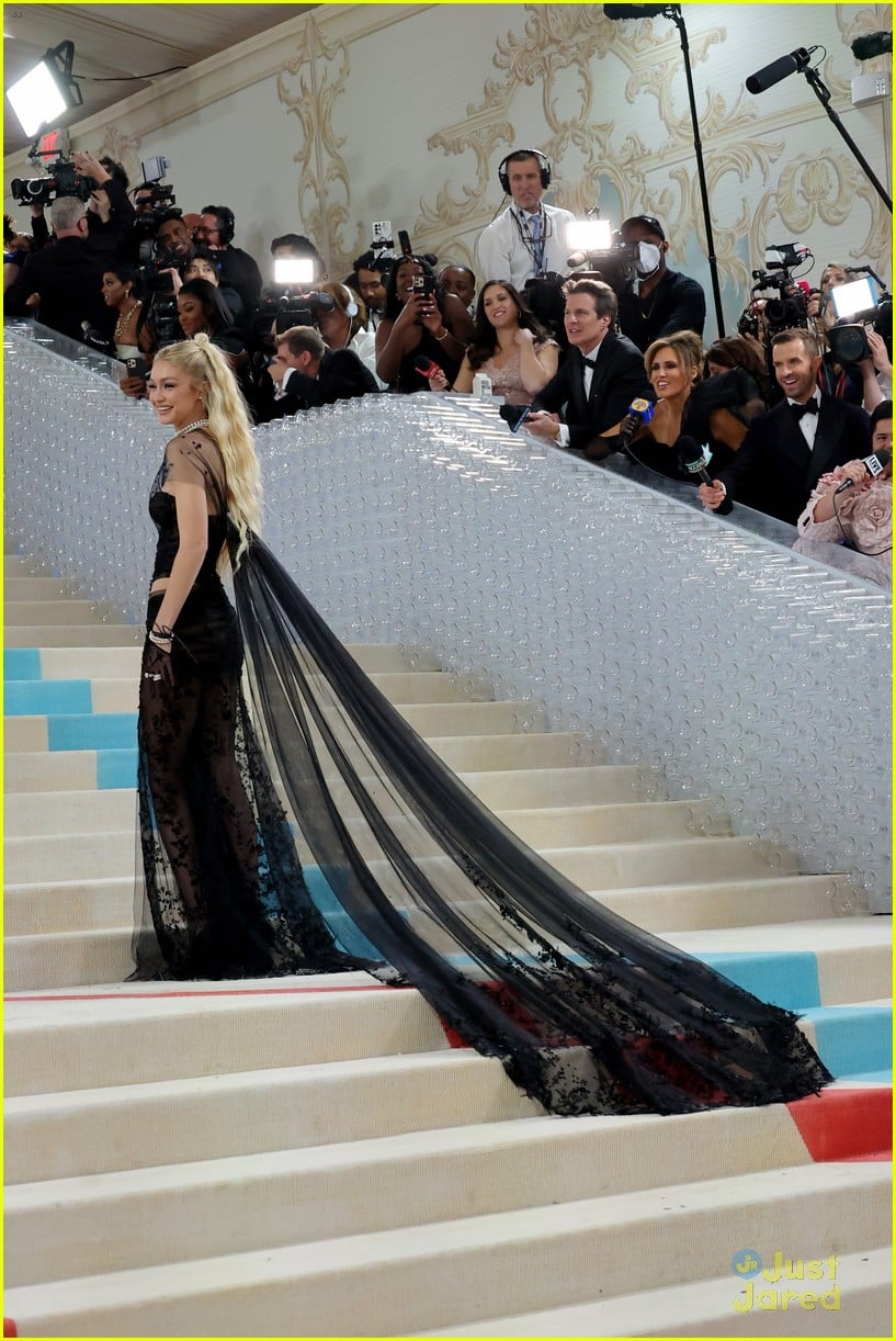 Gigi Hadid Wears Sheer Corset Dress for Met Gala 2023: Photo 1375669, 2023  Met Gala, Gigi Hadid, Met Gala Pictures