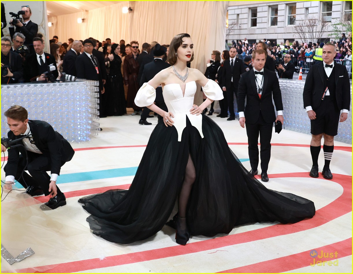 emily in paris lily collins ashley park bring the fashion to met gala 17
