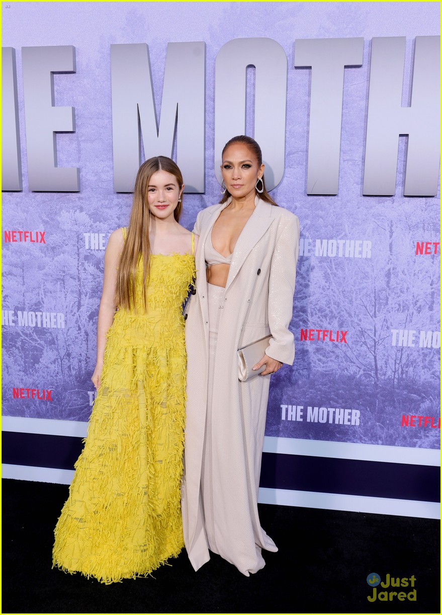 lucy paez joins on screen mom jennifer lopez at the mother premiere 02