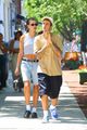 hailey bieber justin lunch in southampton 10