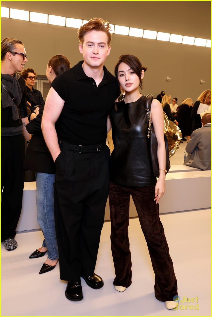 kit connor meets up with shadow bones patrick gibson at loewe fashion show 15