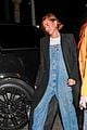 hailey bieber overalls justin out 04