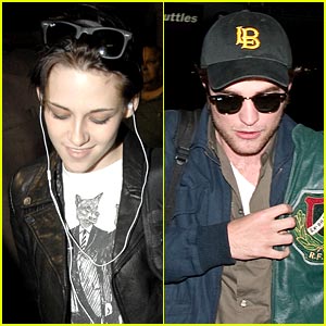 Kristen Stewart & Robert Pattinson Leave Los Angeles