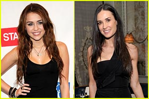 Miley Cyrus & Demi Moore are L.O.L-ing