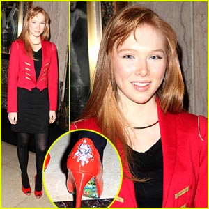 Molly Quinn Stomps in Ed Hardy Heels